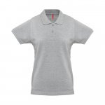 THC MONACO WOMEN. Women's polo shirt - Heather light grey