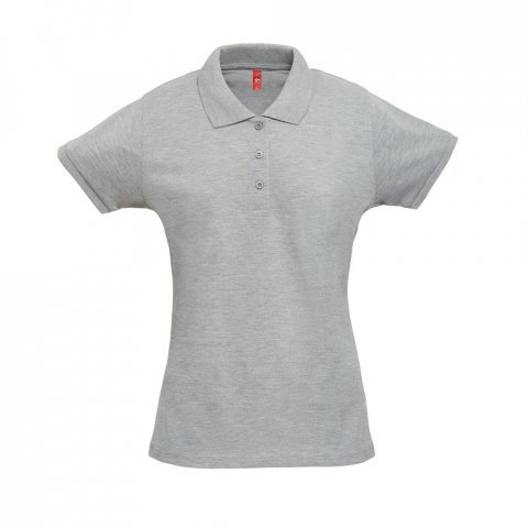 THC BERLIN WOMEN. Polo para senhora - Cinzento claro matizado
