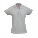 THC BERLIN WOMEN. Polo para senhora - Cinzento claro matizado