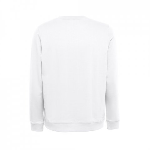 THC COLOMBO WH. Sweatshirt (unisex) aus italienischem Frottee ohne Krempel. Wei&szlig;e Farbe - Wei&szlig;