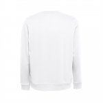 THC COLOMBO WH. Sweatshirt (unisex) aus italienischem Frottee ohne Krempel. Wei&szlig;e Farbe - Wei&szlig;