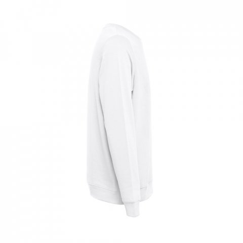 THC COLOMBO WH. Sweatshirt (unisex) aus italienischem Frottee ohne Krempel. Wei&szlig;e Farbe - Wei&szlig;
