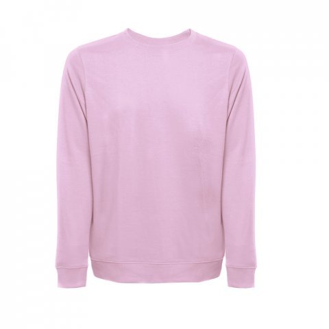 THC COLOMBO. sweatshirt (unisex)uden slids i italiensk Terry.Hvid - Lilac