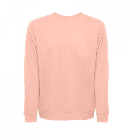 THC COLOMBO. sweatshirt (unisex)uden slids i italiensk Terry.Hvid - Laks