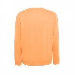 THC COLOMBO. sweatshirt (unisex)uden slids i italiensk Terry.Hvid - Koral orange