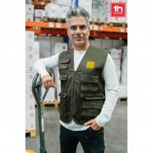 THC PIXEL. Vest (200 g/m&sup2;) in polyester en katoen