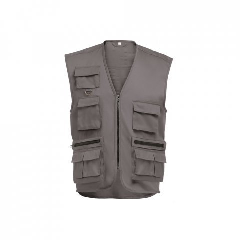 THC PIXEL 3XL. Weste mit verschiedenen Taschen - Grau