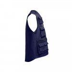 THC PIXEL 3XL. Weste mit verschiedenen Taschen - Dunkelblau