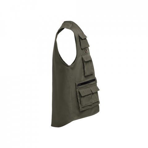 THC PIXEL 3XL. Weste mit verschiedenen Taschen - Khaki