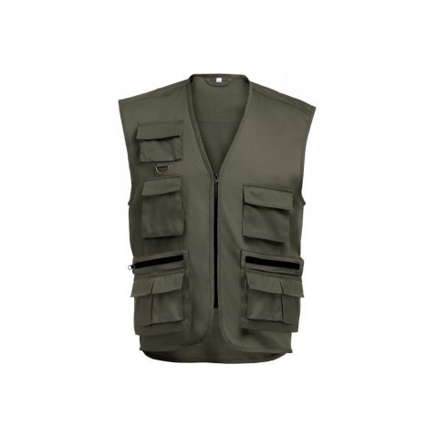 THC PIXEL 3XL. Weste mit verschiedenen Taschen - Khaki