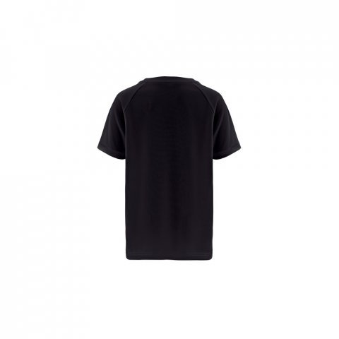 THC MOVE KIDS. Lasten tekninen lyhythihainen polyesteri-t-paita - Musta