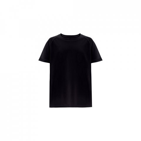 THC MOVE KIDS. Lasten tekninen lyhythihainen polyesteri-t-paita - Musta