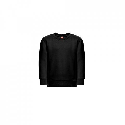 THC DELTA KIDS. Detsk&aacute; mikina z recyklovanej bavlny a polyesteru - Čierna