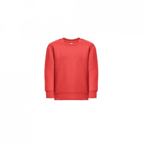 THC DELTA KIDS. Detsk&aacute; mikina z recyklovanej bavlny a polyesteru - Červen&aacute;