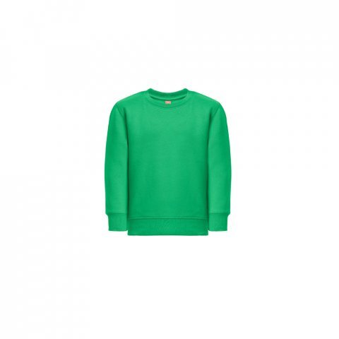 THC DELTA KIDS. Detsk&aacute; mikina z recyklovanej bavlny a polyesteru - Zelen&aacute;