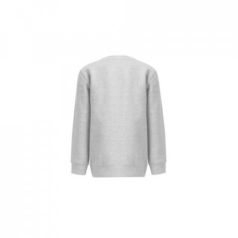 THC DELTA KIDS. Detsk&aacute; mikina z recyklovanej bavlny a polyesteru - Svetlo&scaron;ed&yacute; mel&iacute;r