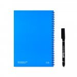 INFINITEBOOK PLAIN A5. A5 Infinitebook with flexible cover and 15 plain whiteboard pages - Royal blue