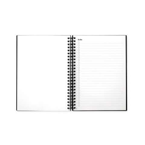STARTER KIT INFINITE PLANNER A5. Le set comprend un "infinite Diary", un kit de nettoyage, un marqueur et un porte-marqueur - Noir
