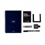 STARTER KIT INFINITE PLANNER A5. Le set comprend un "infinite Diary", un kit de nettoyage, un marqueur et un porte-marqueur - Bleu marine