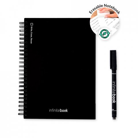 STARTER KIT INFINITEBOOK A5. Set includes an A5 "Infinitebook", cleaning kit, marker and marker holder