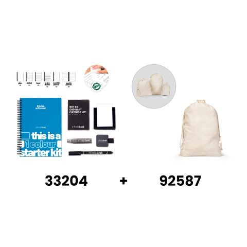 FLEXIBLE A5 STARTER KIT - 1 COLOUR. Zestaw startowy A5 „Infinitebook” z elastyczną okładką, w tym personalizację koloru okładki i tylnej strony