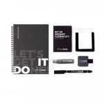 STARTER KIT INFINITEBOOK. Infinitebook" kit with hardcover, 1 cleaning kit, 1 marker and 1 ballpoint holder - Black