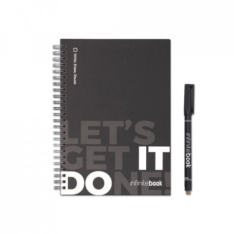 STARTER KIT INFINITEBOOK. Infinitebook" kit with hardcover, 1 cleaning kit, 1 marker and 1 ballpoint holder - Black