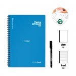 FLEXIBLE A4 INFINITEBOOK - 1 COLOUR. A4 "Infinitebook" notepad with flexible cover, includes customisation in one colour on the cover and back