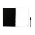 FLEXIBLE A4 INFINITEBOOK - FULL COLOUR. A4 "Infinitebook" notepad with flexible cover, includes &ldquo;Full Color&rdquo; customization on the front and back covers - Black