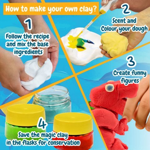 Modeling Dough Factory Kit I. Jeu &eacute;ducatif pour enfants - Panach&eacute;