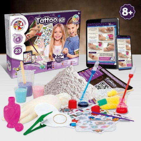 Tattoo Factory Kit I. Jogo did&aacute;tico para crian&ccedil;as - Sortido