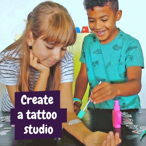 Tattoo Factory Kit I. Jogo did&aacute;tico para crian&ccedil;as - Sortido