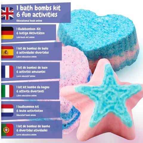 Bath Bombs Kit I. L&aelig;rerigt spil til b&oslash;rn - Assorteret