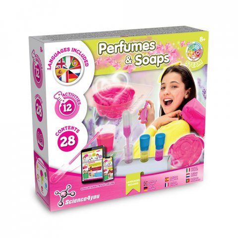 Perfume & Soap Factory Kit I. Pedagogiskt spel f&ouml;r barn - Blandade f&auml;rger