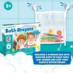 BATH CRAYONS. Pedagogiska leksaker f&ouml;r barn - Blandade f&auml;rger