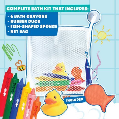 BATH CRAYONS. Pedagogiska leksaker f&ouml;r barn - Blandade f&auml;rger