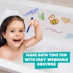 BATH CRAYONS. Pedagogiska leksaker f&ouml;r barn - Blandade f&auml;rger