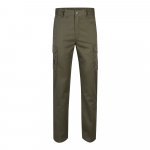 VL LUGH. Strečov&eacute; nohavice s viacer&yacute;mi vreckami (240 g/m&sup2;) z bavlny (46 %), EME (38 %) a polyesteru (16 %) - Vojensk&aacute; zelen&aacute;