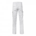 VL PAN. Strečov&eacute; nohavice s viacer&yacute;mi vreckami (290 g/m&sup2;), z bavlny (46 %), EME (38 %) a polyesteru (16 %) - Biela