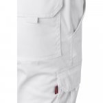 VL PAN. Strečov&eacute; nohavice s viacer&yacute;mi vreckami (290 g/m&sup2;), z bavlny (46 %), EME (38 %) a polyesteru (16 %) - Biela