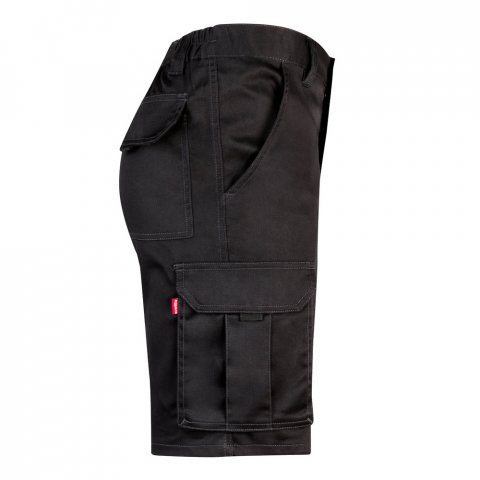 VL HEBE. Strečov&eacute; bermudy s viacer&yacute;mi vreckami (240 g/m&sup2;), z bavlny (46 %), EME (38 %) a polyesteru (16 %) - Čierna