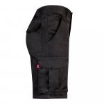 VL HEBE. Strečov&eacute; bermudy s viacer&yacute;mi vreckami (240 g/m&sup2;), z bavlny (46 %), EME (38 %) a polyesteru (16 %) - Čierna