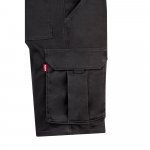 VL HEBE. Strečov&eacute; bermudy s viacer&yacute;mi vreckami (240 g/m&sup2;), z bavlny (46 %), EME (38 %) a polyesteru (16 %) - Čierna