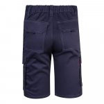 VL HEBE. Strečov&eacute; bermudy s viacer&yacute;mi vreckami (240 g/m&sup2;), z bavlny (46 %), EME (38 %) a polyesteru (16 %) - Modr&aacute;