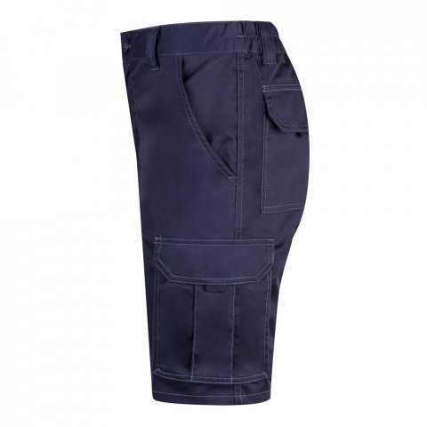 VL HEBE. Strečov&eacute; bermudy s viacer&yacute;mi vreckami (240 g/m&sup2;), z bavlny (46 %), EME (38 %) a polyesteru (16 %) - Modr&aacute;