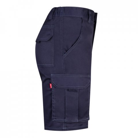 VL HEBE. Strečov&eacute; bermudy s viacer&yacute;mi vreckami (240 g/m&sup2;), z bavlny (46 %), EME (38 %) a polyesteru (16 %) - Modr&aacute;