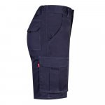 VL HEBE. Strečov&eacute; bermudy s viacer&yacute;mi vreckami (240 g/m&sup2;), z bavlny (46 %), EME (38 %) a polyesteru (16 %) - Modr&aacute;