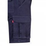 VL HEBE. Strečov&eacute; bermudy s viacer&yacute;mi vreckami (240 g/m&sup2;), z bavlny (46 %), EME (38 %) a polyesteru (16 %) - Modr&aacute;