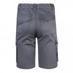 VL HEBE. Strečov&eacute; bermudy s viacer&yacute;mi vreckami (240 g/m&sup2;), z bavlny (46 %), EME (38 %) a polyesteru (16 %) - Siv&aacute;