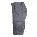 VL HEBE. Strečov&eacute; bermudy s viacer&yacute;mi vreckami (240 g/m&sup2;), z bavlny (46 %), EME (38 %) a polyesteru (16 %) - Siv&aacute;